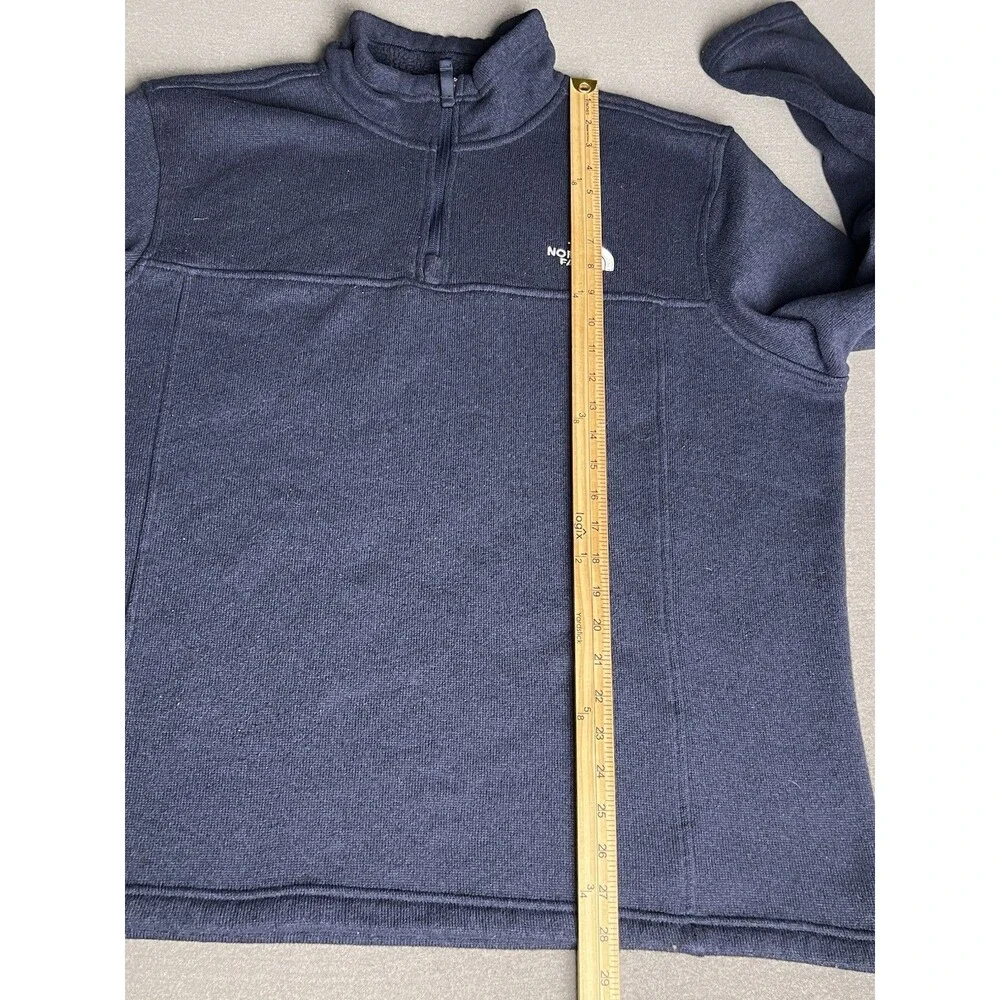 The North Face Sweater Men’s 2XL XXL Blue Tsillan Fleece 1/4 Zip Pullover
